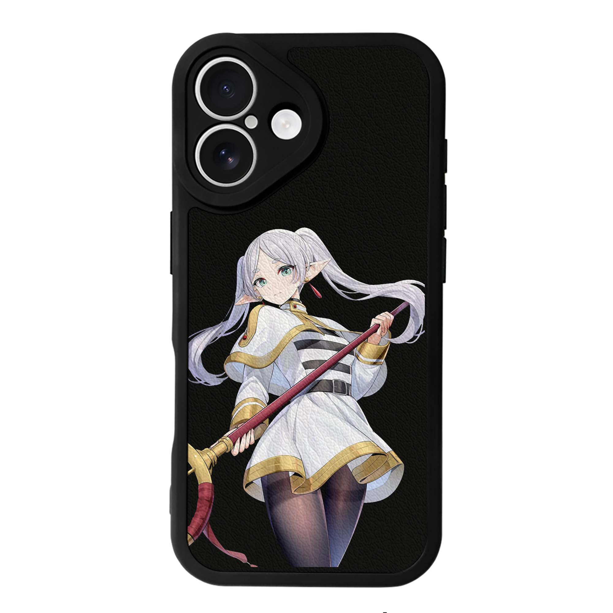 （画像用） 葬送のフリーレン Frieren 【iPhone 16シリーズ対応】シリコンスマホケース（レザー調） 材質：シリコン